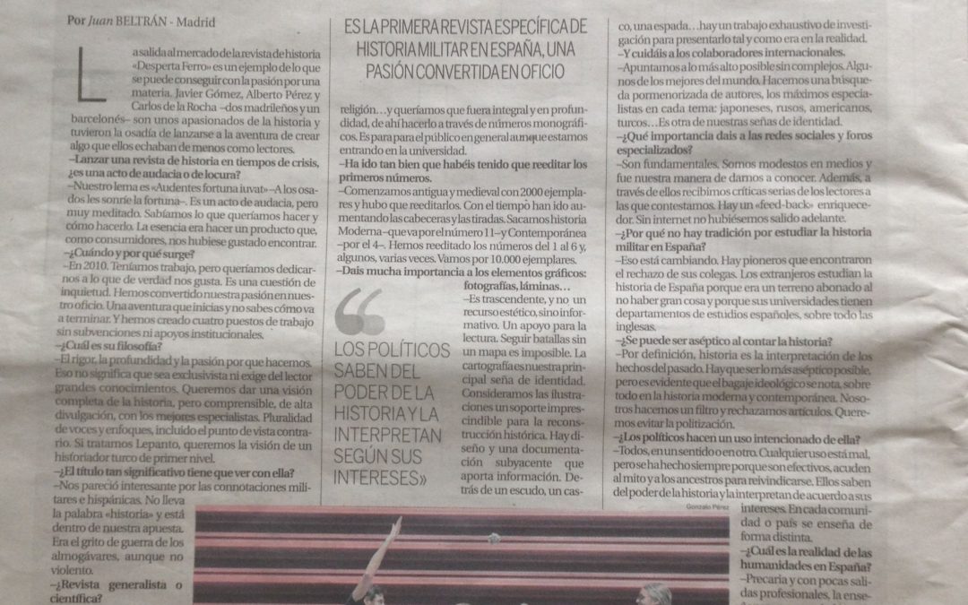ENTREVISTA EN LA RAZÓN