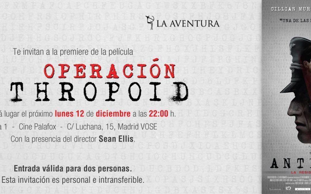 Sorteo OPERACIÓN ANTHROPOID