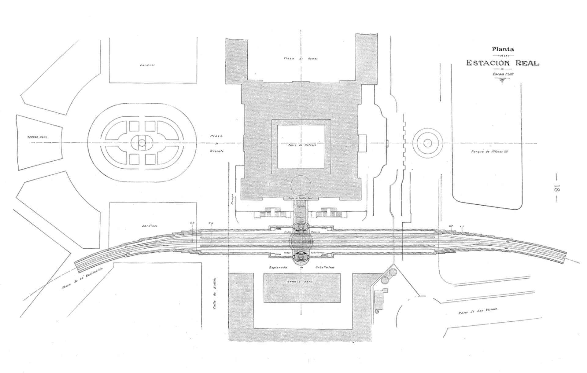 Estación Real Madrid plano