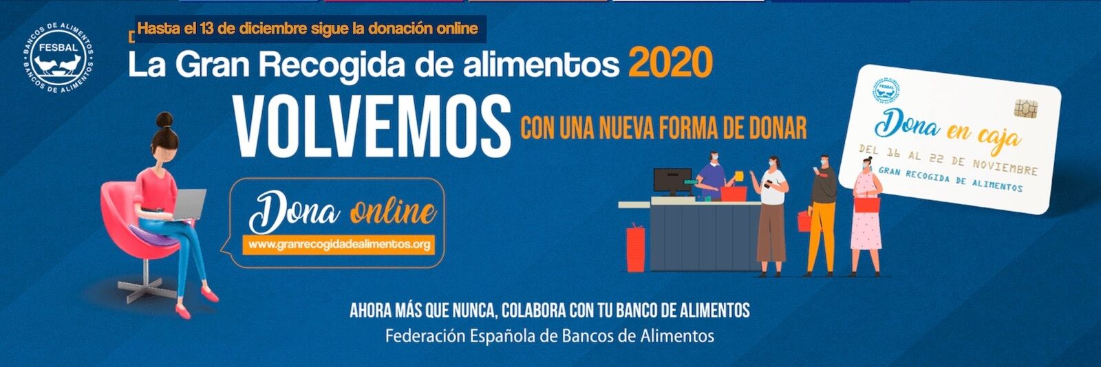 Gran recogida de alimentos online 2020