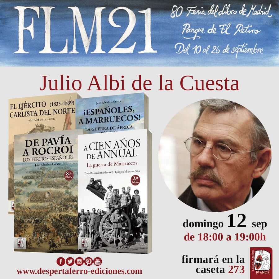 firma-libros-FLM21-Albi FLM Feria del libro de madrid 2021 julio albi de la cuesta