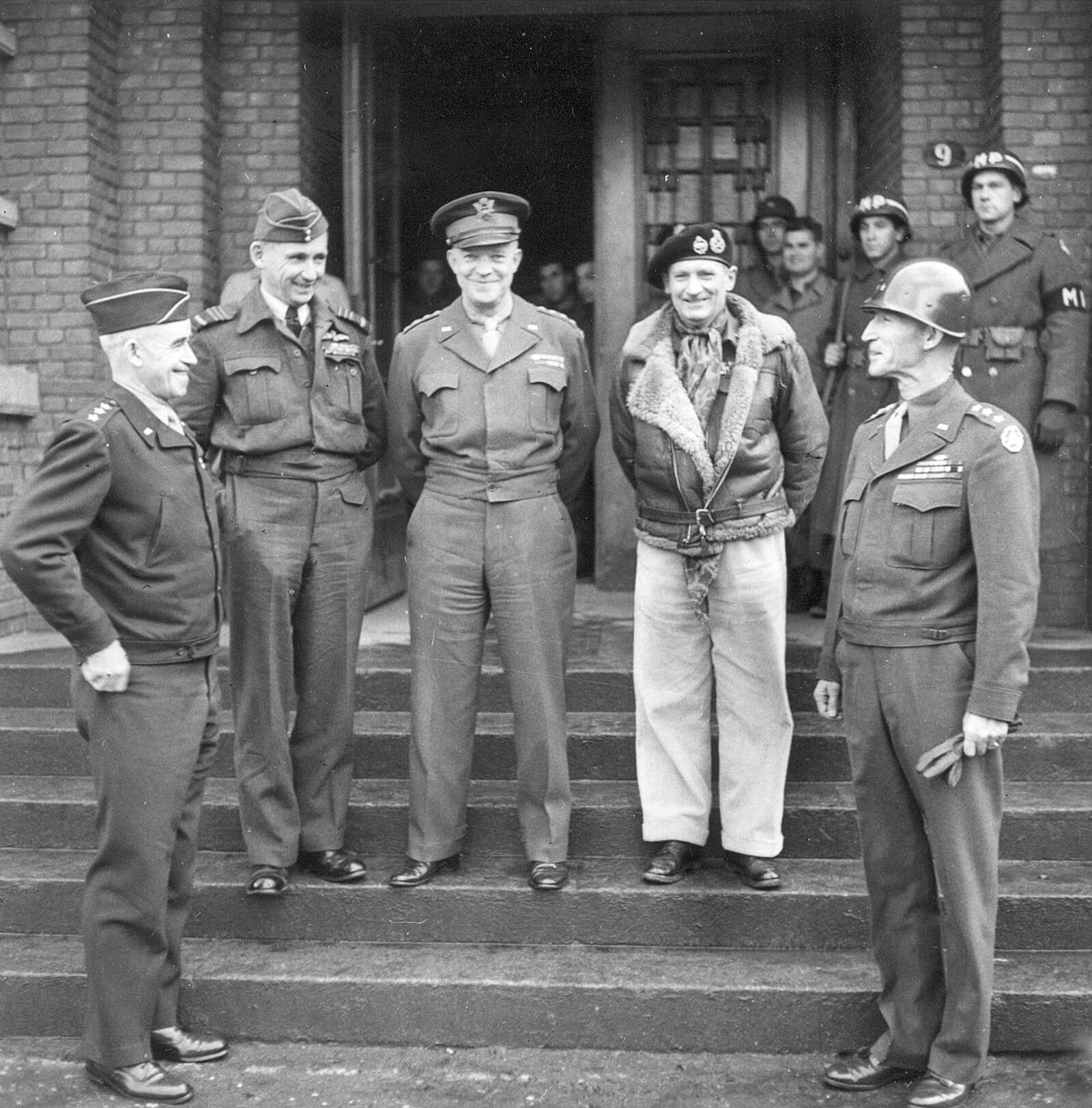 Bradley Tedder Eisenhower Montgomery Simpson