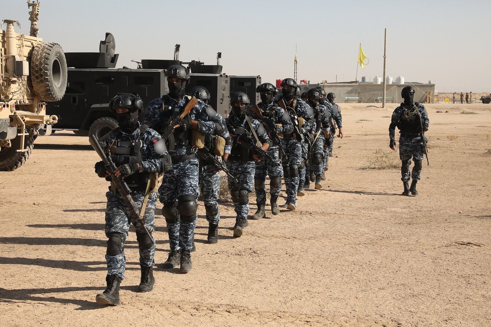 Fuerzas antiterroristas HAT Asayesh estado islámico siria