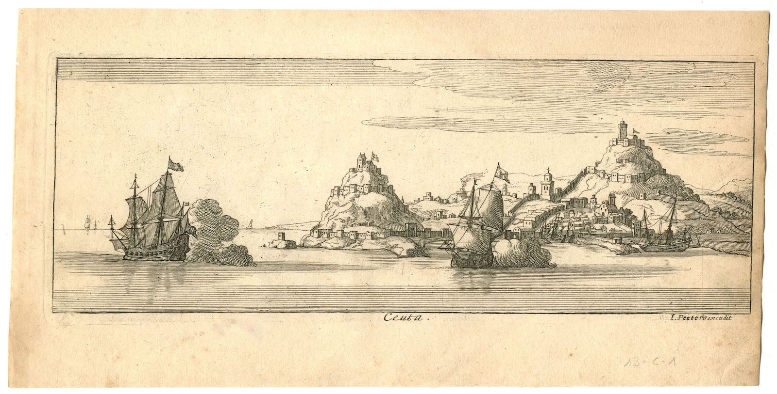 puerto y la ciudad de Ceuta