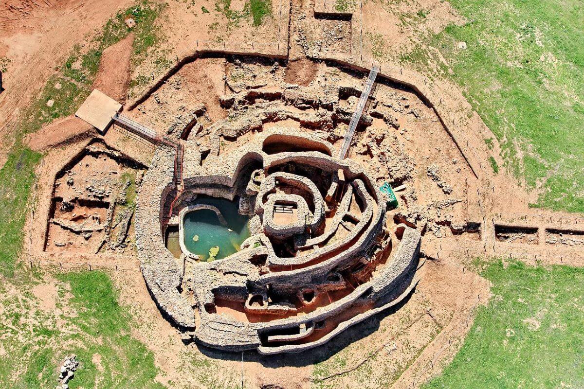 Imagen aérea del yacimiento Motilla del Azuer
