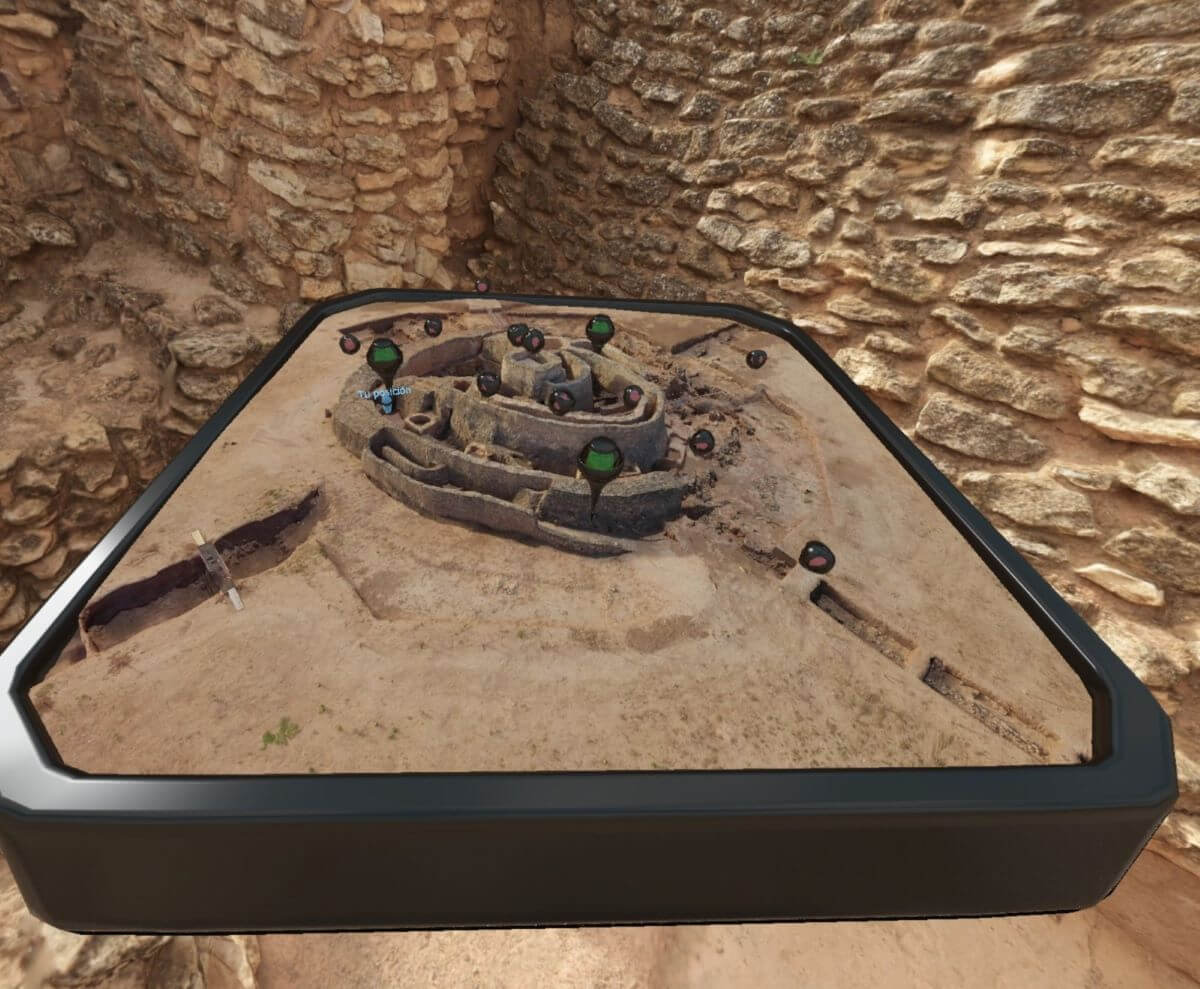 Mapa 3D despegable de la Motilla del Azuer