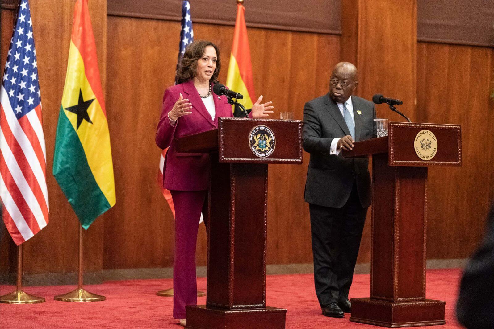 kamala harris, nana Akufo-Addo, violencia en África