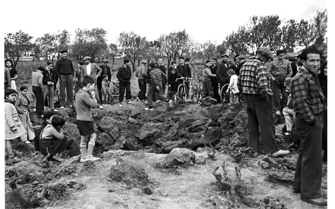 Un refugio antiaéreo bajo el patio del instituto