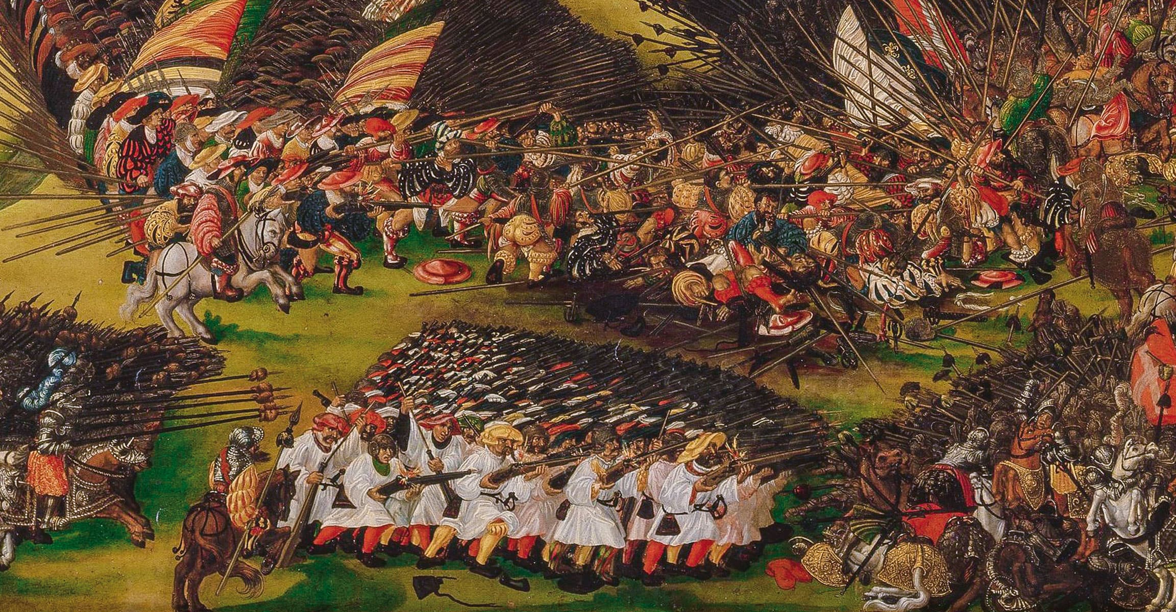 La batalla de Pavía, 1525 (ca. 1529), óleo sobre lienzo de Rupert Heller, Nationalmuseum, Estocolmo.