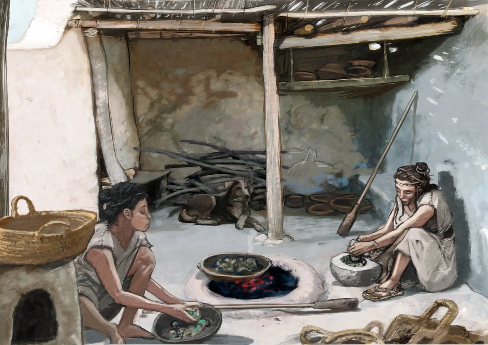 mujeres el argar trabajo doméstico femenino