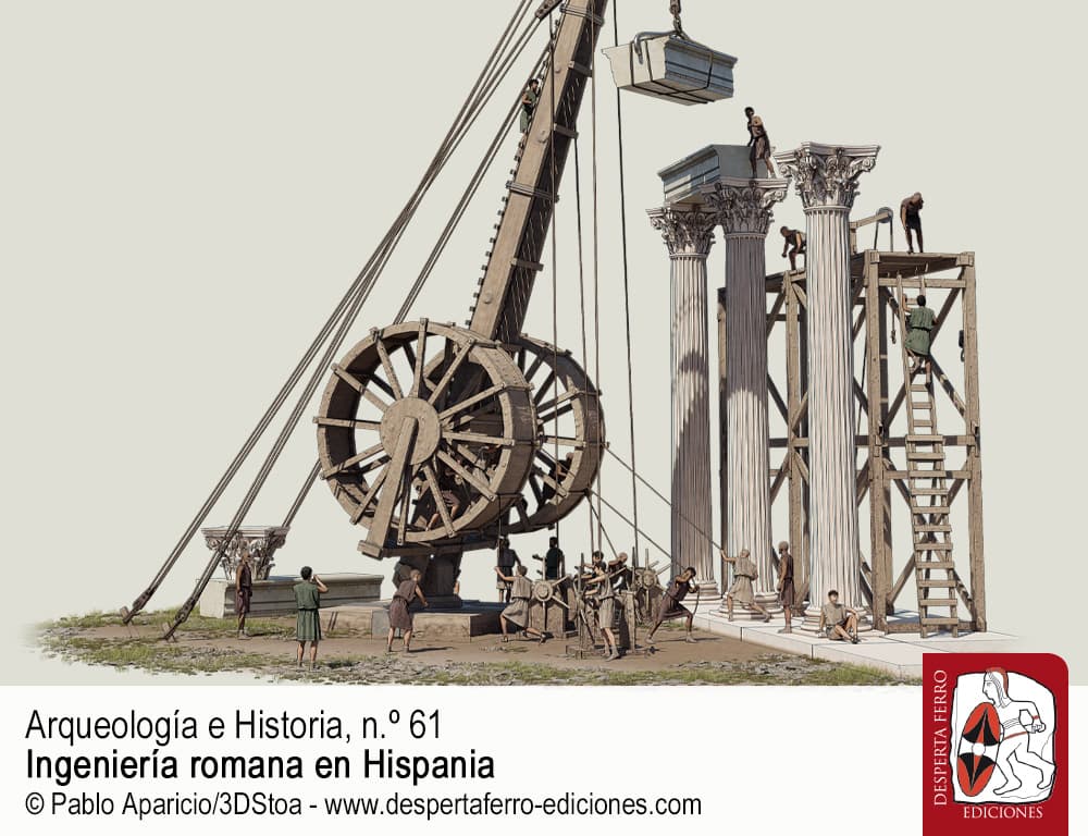 Grúas y poleas. Dispositivos de elevación en la construcción romana por Roger B. Ulrich (Darmouth College)